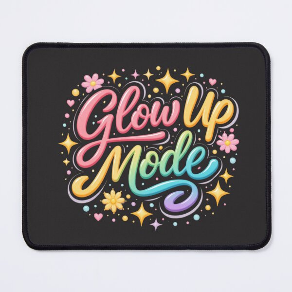 Item preview, Glow Up Mode Typography Aesthetic – Motivational Self Love Quote Design, Trendy Positive Mindset Sticker & T-Shirt designed and sold by Sanika arts .