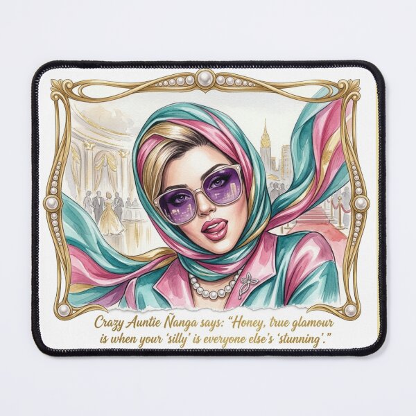 Item preview, Auntie Ñanga True Glamour: Funny High Fashion Art designed and sold by KabronX.
