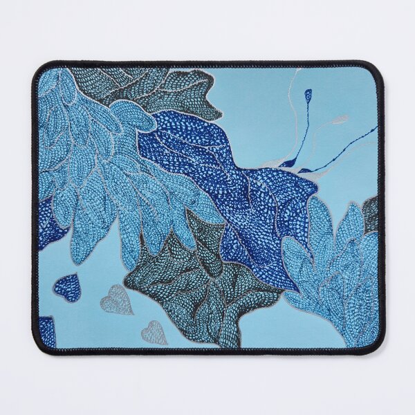 Item preview, Blue Organic Abstract Pattern – Cellular Flow DesignNO.2 designed and sold by oneohoneStore.