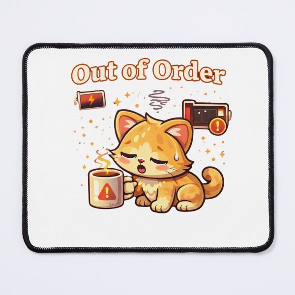 Item preview, Battery Low… Need Coffee ☕?? designed and sold by Kawaii Cosmos Cats.
