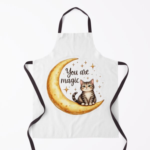 Item preview, You Are Magic Cat Moon Sticker designed and sold by Kuky Studio.