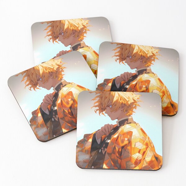 Item preview, Zenitsu Agatsuma Demon Slayer Sunset Profile Golden Glow designed and sold by PMartistStudio.