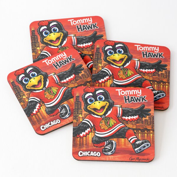 Item preview, Tommy Hawk Chicago Blackhawks Hockey Skyline  designed and sold by The Art Queen Of Michigan .
