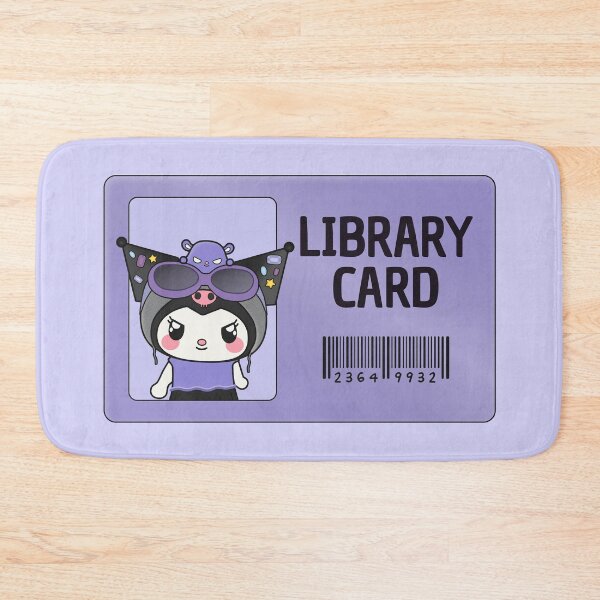 Item preview, kuromi (and baku) library card designed and sold by MoTaraDesigns.