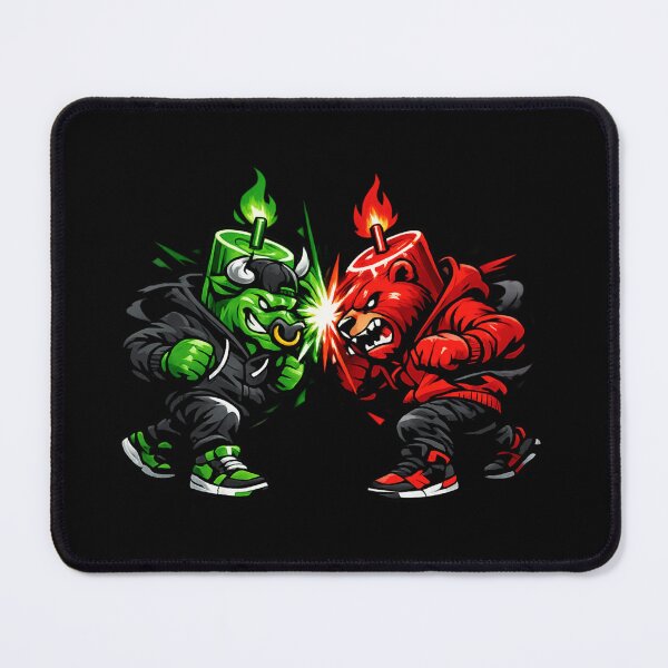 Item preview, Bull vs Bear Market War Candlestick Streetwear Trading Design designed and sold by Chart Store | Trading Life.