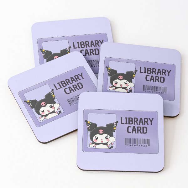 Item preview, happy kuromi library card designed and sold by MoTaraDesigns.