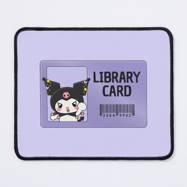 Item preview, happy kuromi library card designed and sold by MoTaraDesigns.