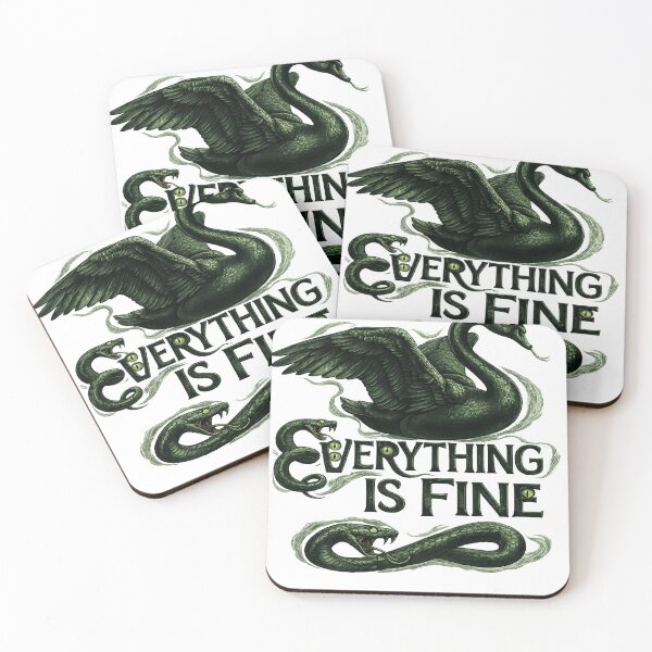 Item preview, Everything Is Fine – Dark Humor Sarcastic Quote Design designed and sold by Alchemy Forge.