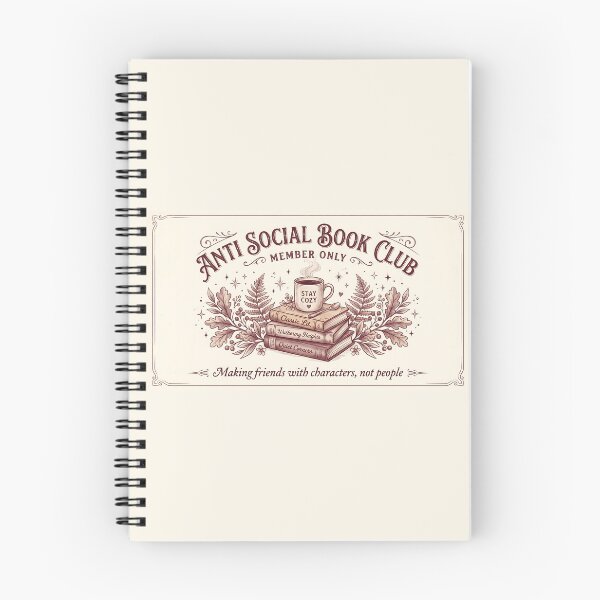 Item preview, Antisocial Book Club!! - Anti Social Book Club Member Only - Book Lovers Club - Antisocial Reading Member only designed and sold by SoffyLee586.