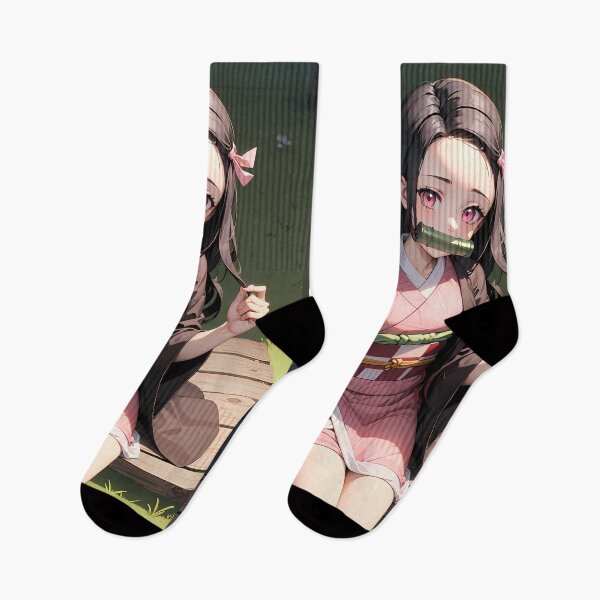 Item preview, Nezuko Kamado Demon Slayer Quiet Bench Moment designed and sold by PMartistStudio.