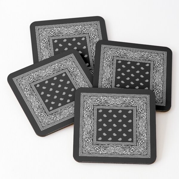 Item preview, Bandana Fever Black Bandana Teardrops designed and sold by BandanaFever.