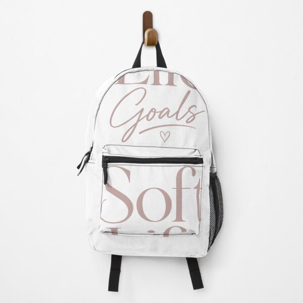 Item preview, Soft Life Goals Aesthetic Typography Minimalist Quote Design designed and sold by Sanika arts .