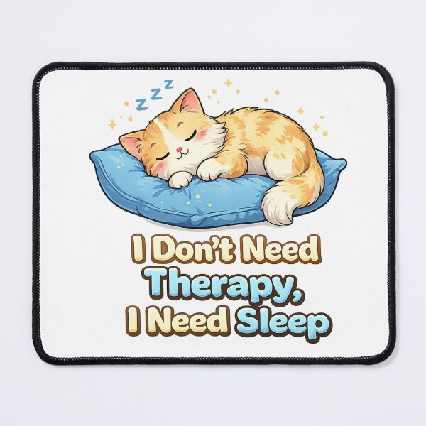 Item preview, Funny Sleep T-Shirt – I Don’t Need Therapy I Need Sleep Cute Cat Meme Shirt, Introvert Humor Gift designed and sold by gazaliya.