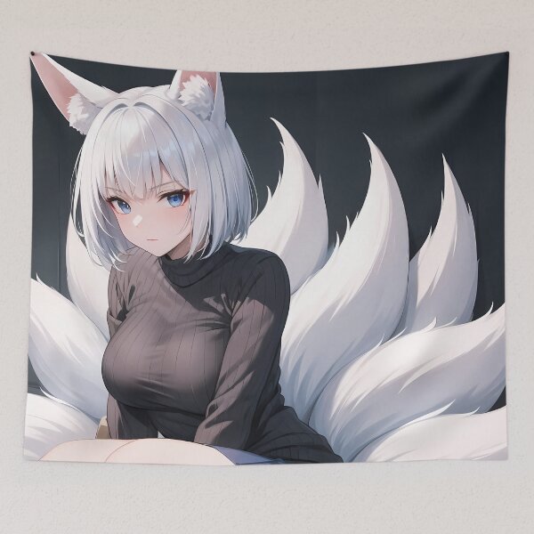 Item preview, Kaga Azur Lane Confident Kitsune Crouching Pose designed and sold by PMartistStudio.