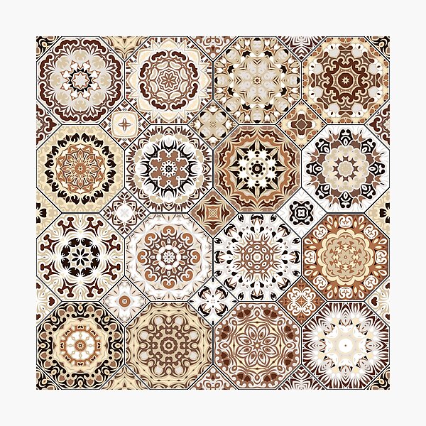 Item preview, Octagonal Oriental and ethnic motifs in patterns. designed and sold by IrinaGuArt.