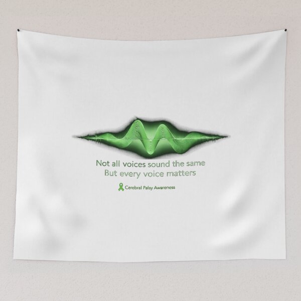 Item preview, Not All Voices Sound the Same – Cerebral Palsy Awareness Sound Wave designed and sold by Mirgonhood.