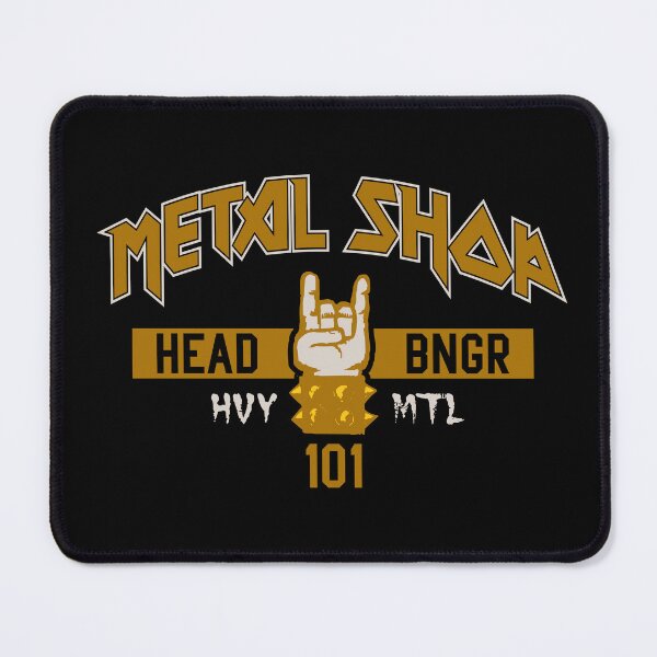Item preview, Metal Shop Head Banger HVY MTL 101 – Rock Hand Gesture Graphic designed and sold by artworkathome.