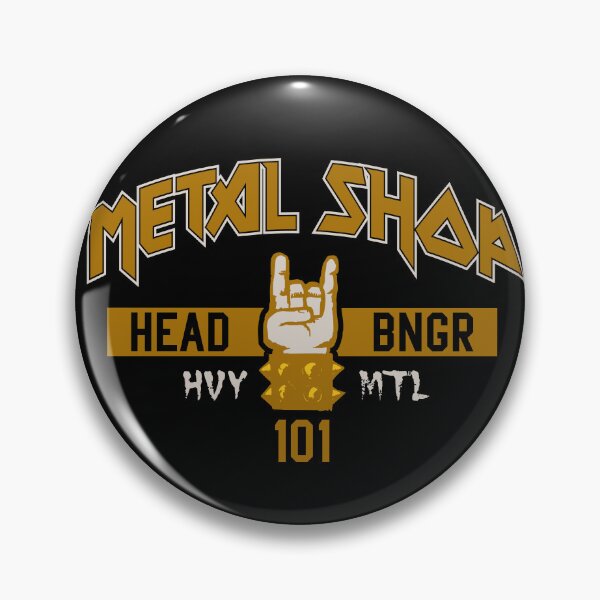 Item preview, Metal Shop Head Banger HVY MTL 101 – Rock Hand Gesture Graphic designed and sold by artworkathome.
