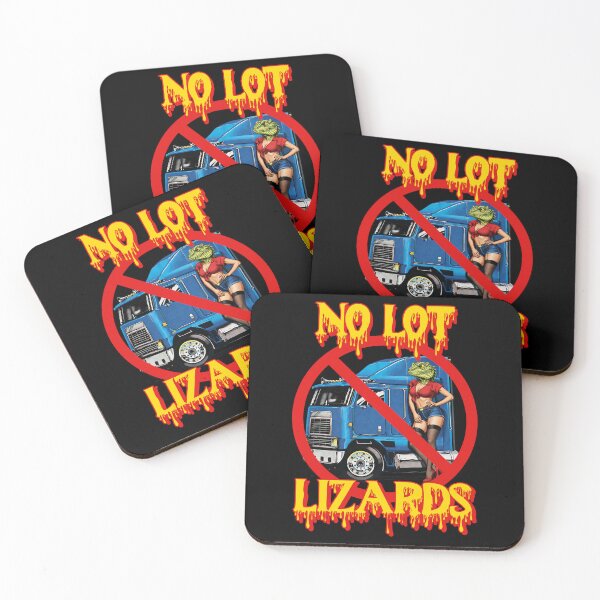 Item preview, No Lot Lizards - Funny Truck Driver Big Rig Humor designed and sold by darklordpug.