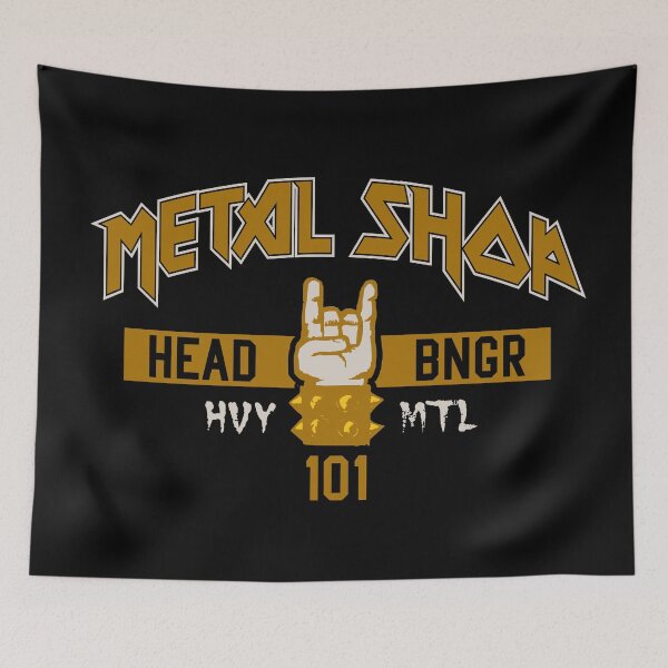 Item preview, Metal Shop Head Banger HVY MTL 101 – Rock Hand Gesture Graphic designed and sold by artworkathome.