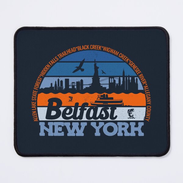 Item preview, Belfast New York Sunset Retro Vintage Local Pride Logo designed and sold by CRHPOD20.