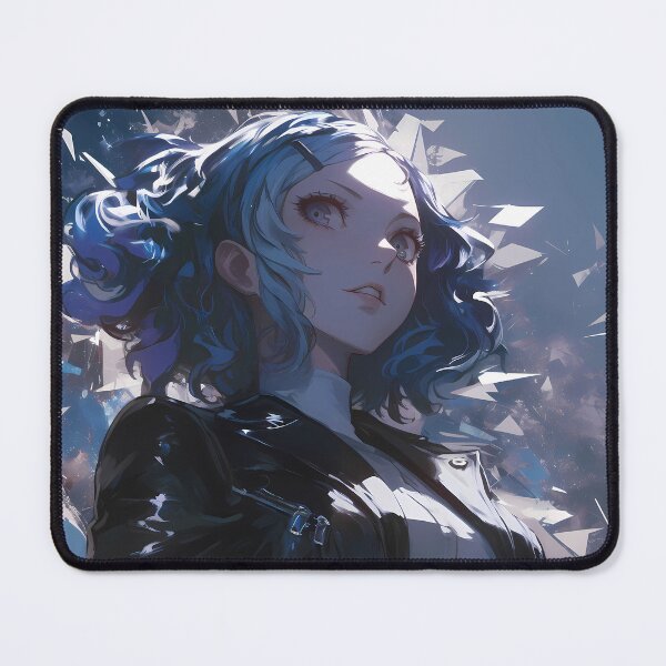 Item preview, Sae Niijima Persona 5 Leather Jacket Shattered Glass Moody Portrait designed and sold by PMartistStudio.