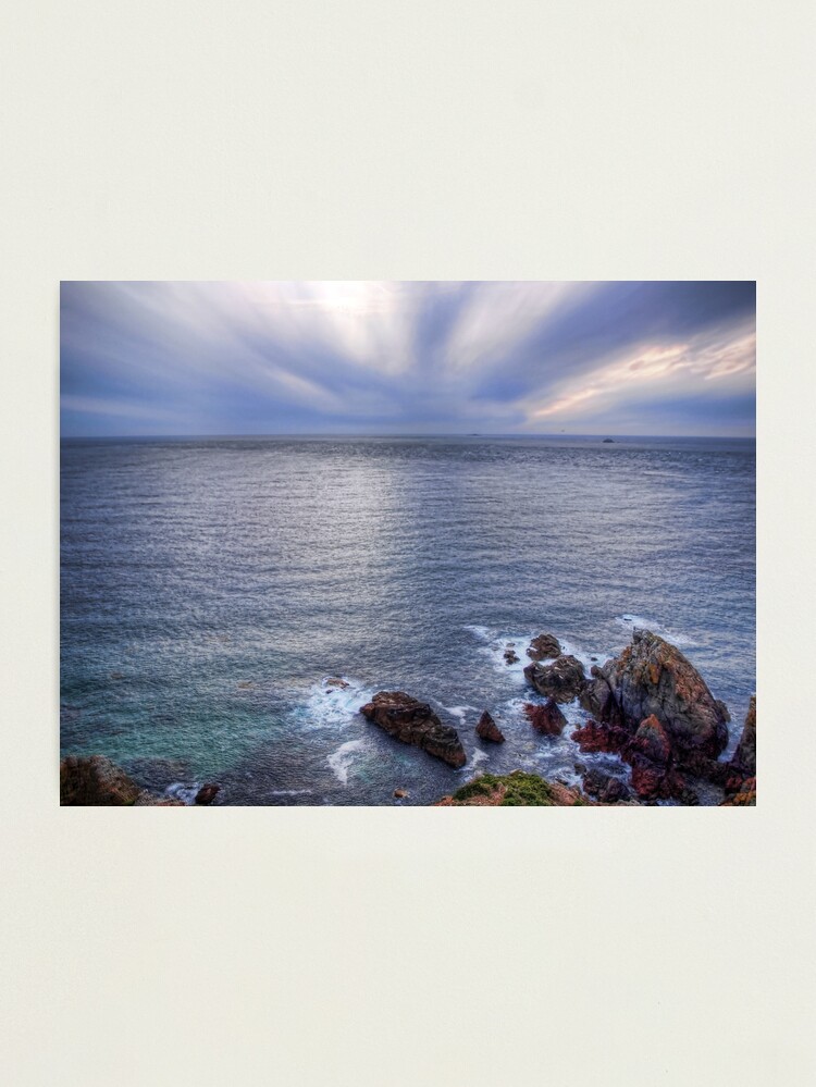 Alternate view of Some rocks, Some Water & Some Clouds - Alderney Photographic Print