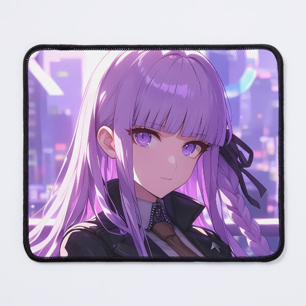 Item preview, Kyoko Kirigiri Danganronpa Purple Hair Neon Mystery designed and sold by PMartistStudio.