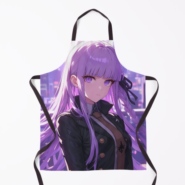 Item preview, Kyoko Kirigiri Danganronpa Purple Hair Neon Mystery designed and sold by PMartistStudio.