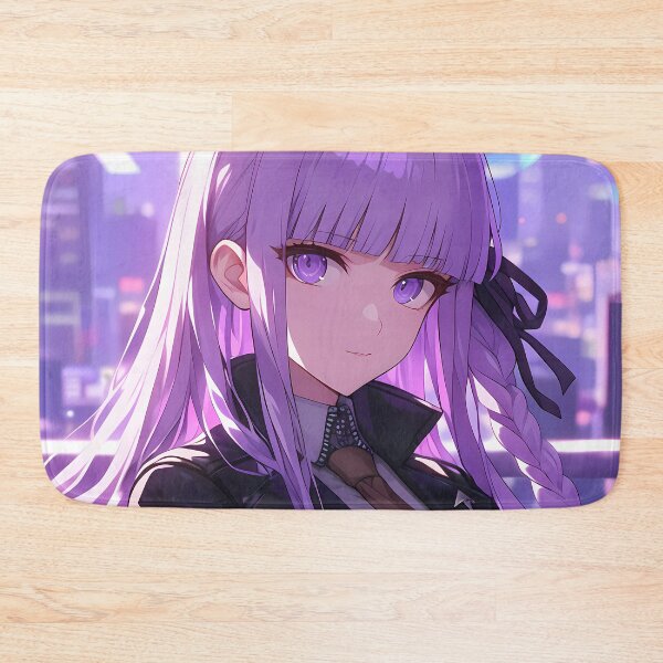 Item preview, Kyoko Kirigiri Danganronpa Purple Hair Neon Mystery designed and sold by PMartistStudio.