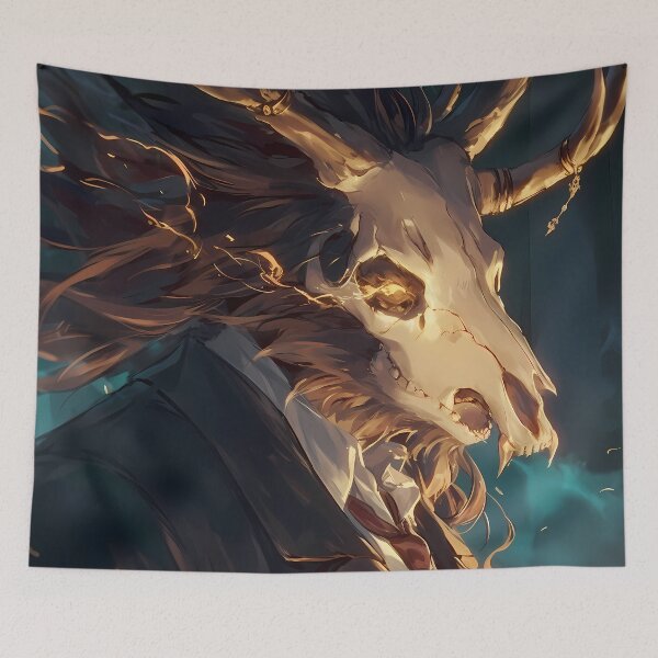 Item preview, Elias Ainsworth The Ancient Magus Bride Antlers Mystic Suit Portrait designed and sold by PMartistStudio.