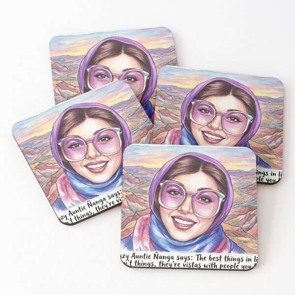 Item preview, Auntie Ñanga Travel Vistas: Funny Inspirational Adventure Art designed and sold by KabronX.