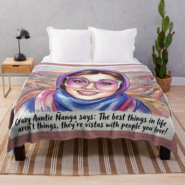 Item preview, Auntie Ñanga Travel Vistas: Funny Inspirational Adventure Art designed and sold by KabronX.