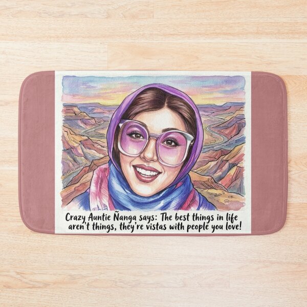 Item preview, Auntie Ñanga Travel Vistas: Funny Inspirational Adventure Art designed and sold by KabronX.