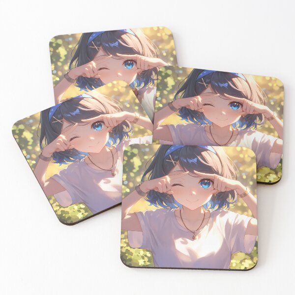 Item preview, Ruka Sarashina Rent A Girlfriend Cute Wink Hair Bow Sunshine designed and sold by PMartistStudio.