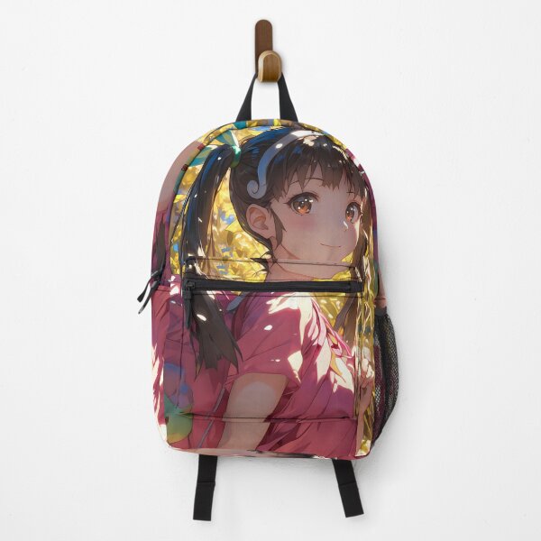 Item preview, Mayoi Hachikuji Bakemonogatari Autumn Walk Cute Backpack Smile designed and sold by PMartistStudio.