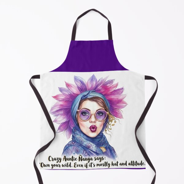 Item preview, Auntie Ñanga Own Your Wild: Funny Boho Flower Art designed and sold by KabronX.