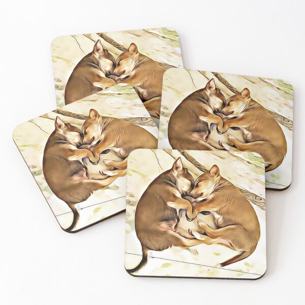 Item preview, Two small puppies sleeping curled up together. designed and sold by ZoroDesign.