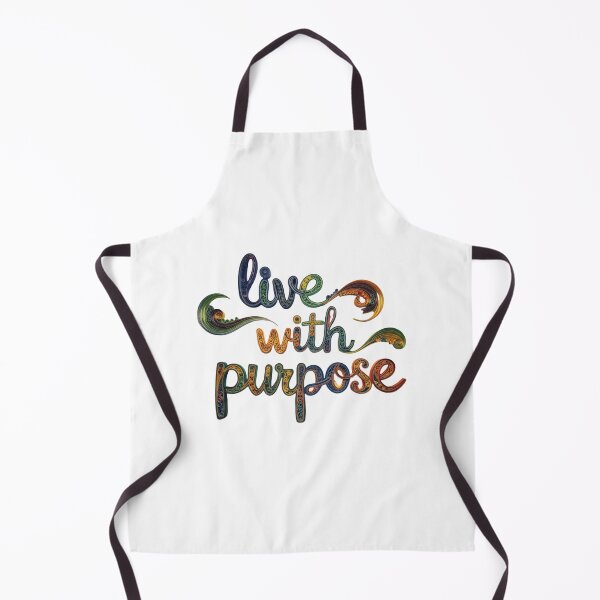 Item preview, Live with Purpose – Colorful Motivational Typography Art designed and sold by Radhestore.