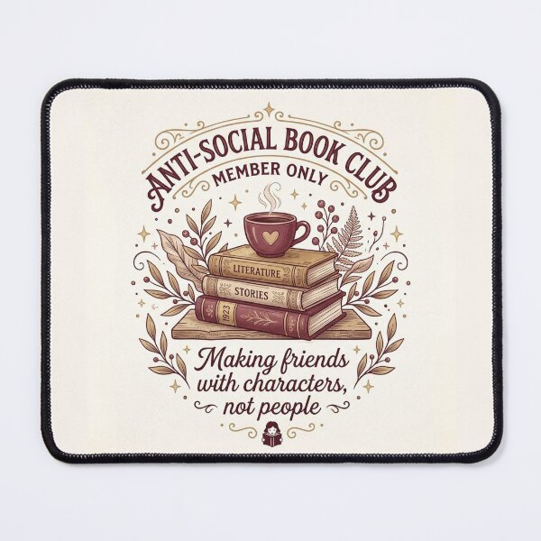 Item preview, Anti Social Book Club!! - Antisocial Book Club - Book Lovers Club - Antisocial Reading Member only designed and sold by SoffyLee586.