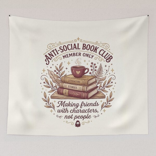 Item preview, Anti Social Book Club!! - Antisocial Book Club - Book Lovers Club - Antisocial Reading Member only designed and sold by SoffyLee586.