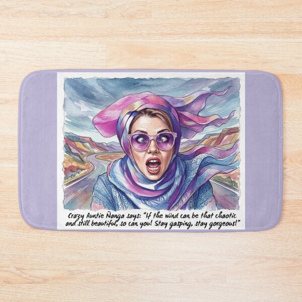 Item preview, Auntie Ñanga Chaotic Beauty: Funny Travel & Road Trip Art designed and sold by KabronX.
