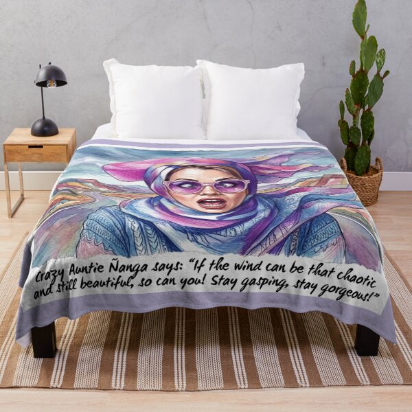 Item preview, Auntie Ñanga Chaotic Beauty: Funny Travel & Road Trip Art designed and sold by KabronX.