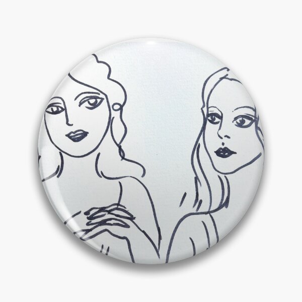 Item preview, Minimalist Line Art Women Duo Elegant Feminine Body designed and sold by TinTinBloom.