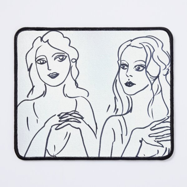 Item preview, Minimalist Line Art Women Duo Elegant Feminine Body designed and sold by TinTinBloom.