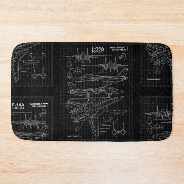 Item preview, Twin-Engine Fighter Jet Blueprint | Military Aircraft Schematic | Aviation Engineering Diagram Art designed and sold by Dyan4.