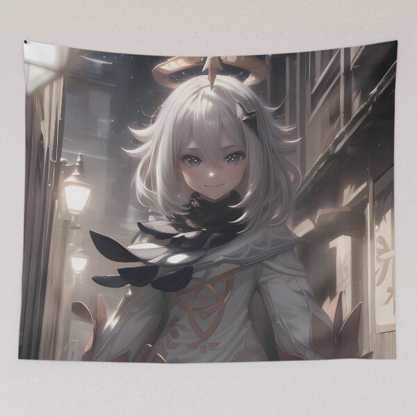 Artikelvorschau, Paimon Genshin Impact Moonlit City Street entworfen und verkauft von Tokyonomad.