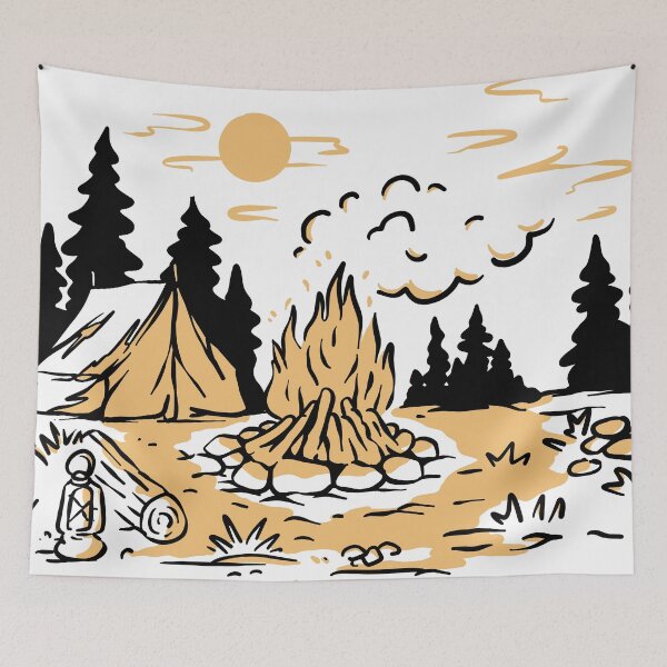 Item preview, camp fire at night designed and sold by Shasrt26.