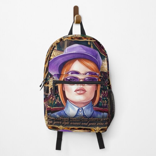 Item preview, Fancy Auntie Ñanga True Elegance: Funny Wine & Theater Art designed and sold by KabronX.