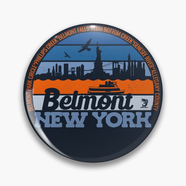 Item preview, Belmont New York Sunset Retro Vintage Local Pride Logo designed and sold by CRHPOD20.